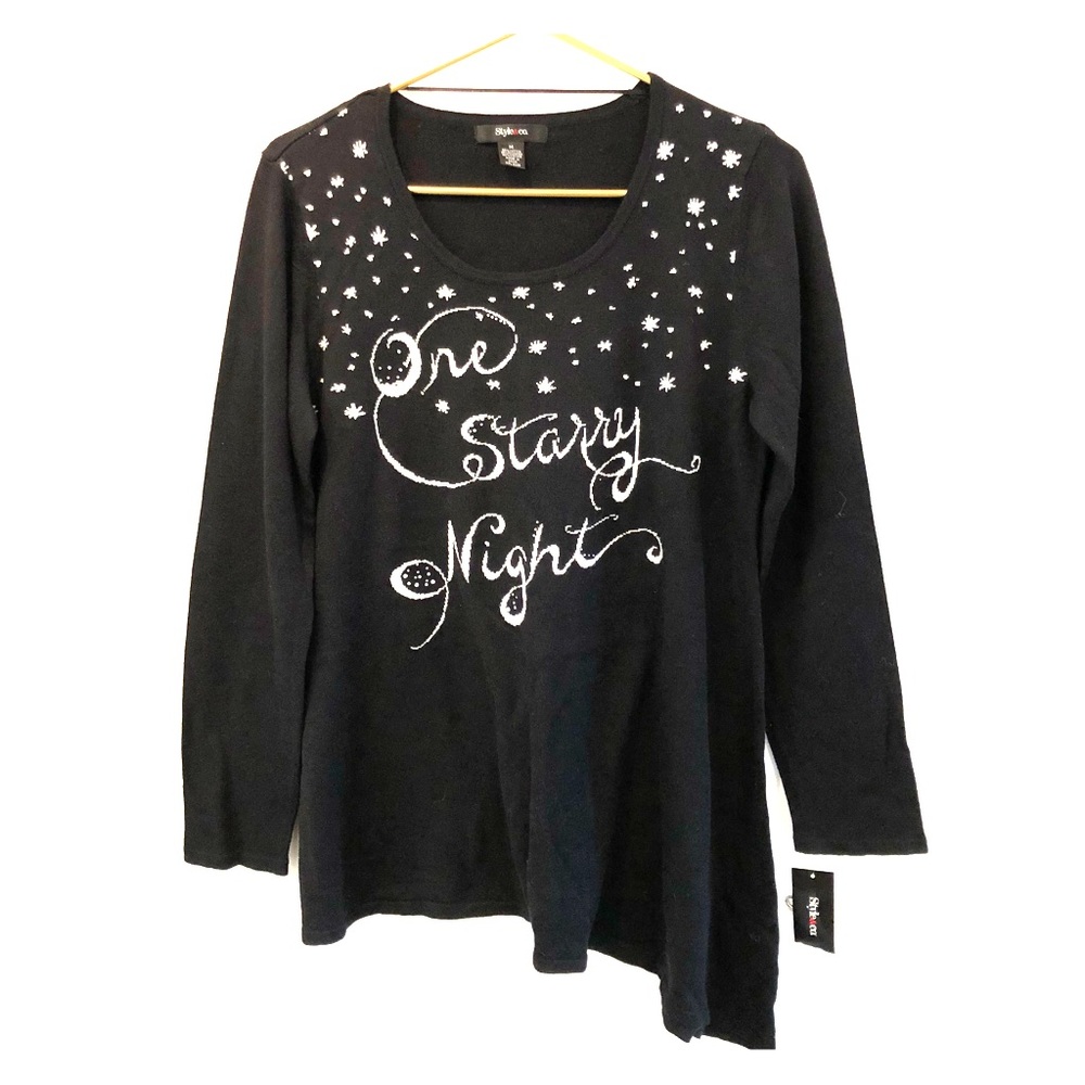 Style&Co woman’s M black sweater tunic